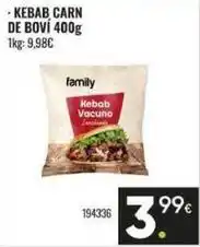 Family Cash Family - kebab carn de boví oferta