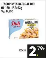 Didi - escopinyes natural