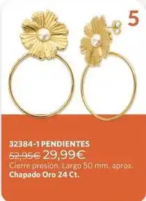 Cristian Lay Oro - 32384-1 pendientes oferta