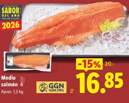 Lidl Medio salmón oferta