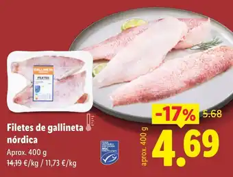 Lidl Filetes de gallineta nórdica oferta