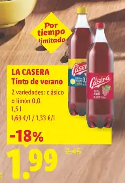 Lidl LA CASERA Tinto de verano oferta