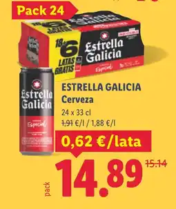 Lidl ESTRELLA GALICIA Cerveza oferta