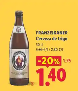 Lidl FRANZISKANER Cerveza de trigo oferta