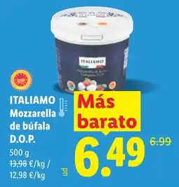 Lidl ITALIAMO Mozzarella de búfala D.O.P. oferta