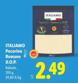 Lidl ITALIAMO Pecorino Romano D.O.P. oferta