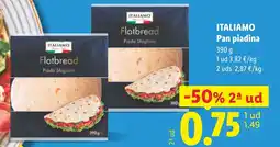 Lidl ITALIAMO Pan piadina oferta