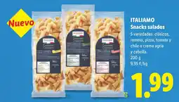 Lidl ITALIAMO Snacks salados oferta