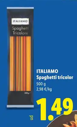 Lidl ITALIAMO Spaghetti Tricolore oferta