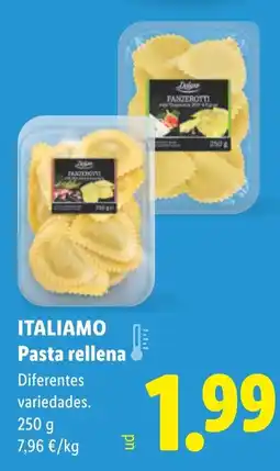 Lidl ITALIAMO Pasta rellena oferta