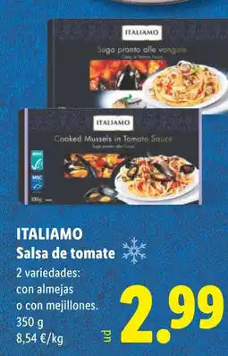Lidl ITALIAMO Salsa de tomate oferta