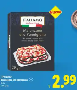 Lidl ITALIAMO Berenjenas a la parmesana oferta