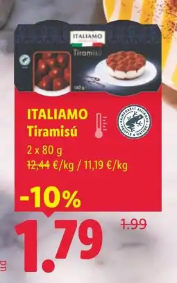 Lidl ITALIAMO Tiramisú oferta