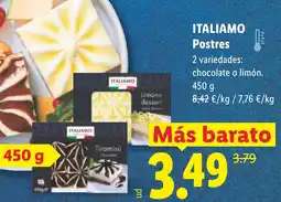 Lidl ITALIAMO Postres oferta