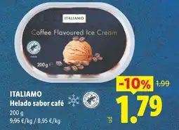 Lidl ITALIAMO Helado sabor café oferta