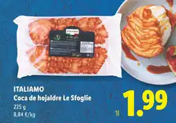 Lidl ITALIAMO Coca de hojaldre Le Sfoglie oferta
