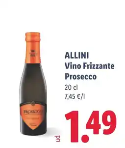 Lidl ALLINI Vino Frizzante Prosecco oferta