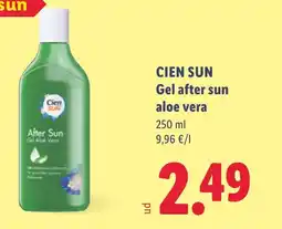 Lidl CIEN SUN Gel after sun aloe vera oferta