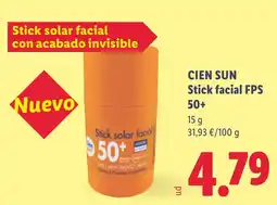 Lidl CIEN SUN Stick facial FPS 50+ oferta