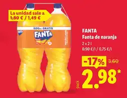 Lidl FANTA de naranja oferta