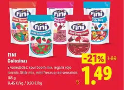 Lidl FINI Golosinas oferta