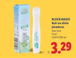 Lidl BLOCK MAGIC Roll-on alivio picaduras oferta
