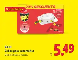 Lidl RAID Cebos para cucarachas oferta