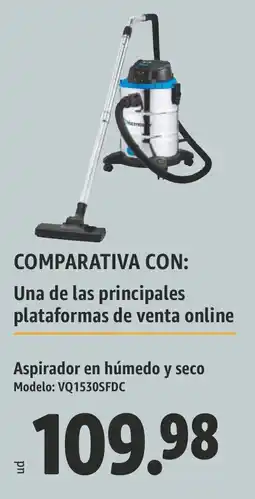 Lidl Aspirador en húmedo y seco Modelo: VQ1530SFDC oferta