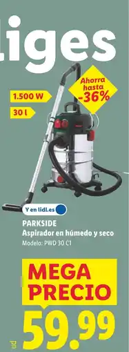 Lidl PARKSIDE Aspirador en húmedo y seco oferta