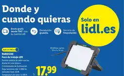 Lidl PARKSIDE Foco de trabajo LED oferta