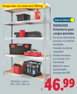 Lidl PARKSIDE Estantería para cargas pesadas oferta