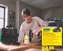 Lidl PARKSIDE Set de atornilladora taladradora recargable oferta