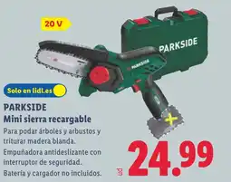 Lidl PARKSIDE Mini sierra recargable oferta