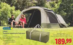 Lidl CRIVIT Tienda de campaña para 5 personas oferta