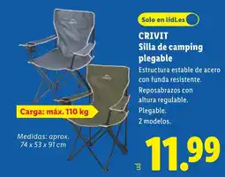 Lidl CRIVIT Silla de camping plegable oferta