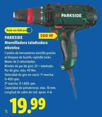 Lidl PARKSIDE Atornilladora taladradora eléctrica oferta