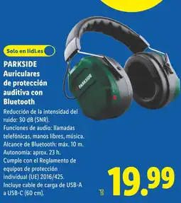 Lidl PARKSIDE Auriculares de protección auditiva con Bluetooth oferta