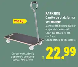 Lidl PARKSIDE Carrito de plataforma con mango oferta