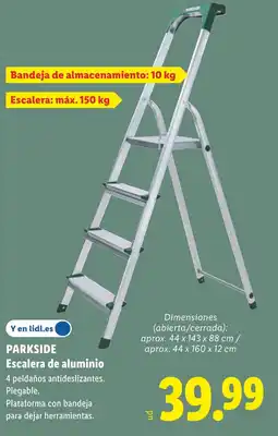 Lidl PARKSIDE Escalera de aluminio oferta