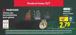 Lidl PARKSIDE Brocas / puntas oferta