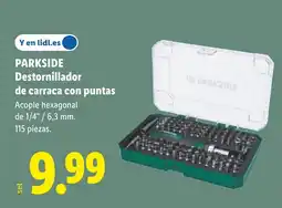 Lidl PARKSIDE Destornillador de carraca con puntas oferta
