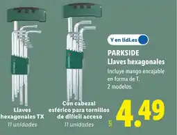 Lidl PARKSIDE Llaves hexagonales oferta