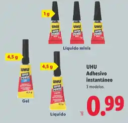 Lidl UHU Adhesivo instantáneo oferta