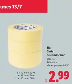 Lidl 3M Cinta de enmascarar oferta