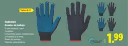 Lidl PARKSIDE Guantes de trabajo oferta