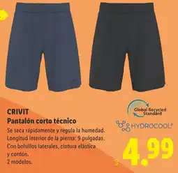 Lidl CRIVIT Pantalón corto técnico oferta