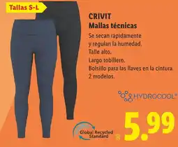 Lidl CRIVIT Mallas técnicas oferta