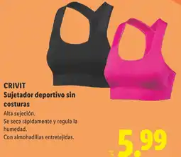 Lidl CRIVIT Sujetador deportivo sin costuras oferta