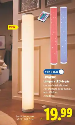 Lidl LIVARNO Lámpara LED de pie oferta