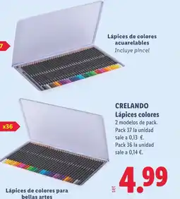 Lidl CRELANDO Lápices colores oferta